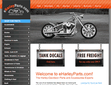 Tablet Screenshot of eharleyparts.com